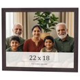 thumbnail image 1 of 22x18 Rustic Brown Real Wood Picture Frame Width 0.75 inches | Interior Frame Depth 0.5 inches |, 1 of 8