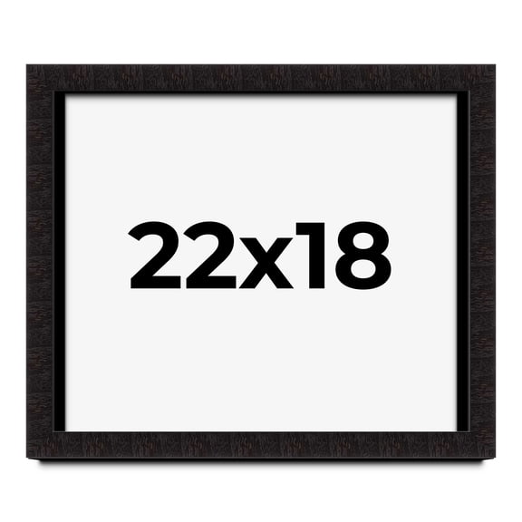 22x18 Shadow Box Black Solid Wood Display Picture Frame | 1 Inch Rabbet Depth | | 1.375 Inch