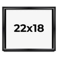 thumbnail image 1 of 22x18 Shadow Box Frame Black | 1.25 inches Deep Real Wood Contemporary Shadowbox Display Frame | UV, 1 of 8