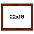 thumbnail image 1 of 22x18 Walnut Brown Veneer Real Wood Picture Frame Width 1.75 inches | Interior Frame Depth 0.5, 1 of 8