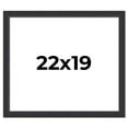 thumbnail image 1 of 22x19 Frame Black Real Wood Picture Frame Width 1.25 Inches | Interior Frame Depth 0.5 Inches |, 1 of 8