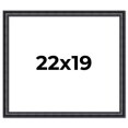 thumbnail image 1 of 22x19 Frame Black Real Wood Picture Frame Width 1.25 inches | Interior Frame Depth 0.5 inches |, 1 of 8