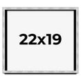 thumbnail image 1 of 22x19 Frame Brushed Silver Solid Wood Picture Frame | 0.75 Inch Moulding Width | Rabbet Depth 0.75, 1 of 5