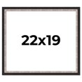 thumbnail image 1 of 22x19 Frame Silver Real Wood Picture Frame Width 1.25 Inches | Interior Frame Depth 0.75 Inches |, 1 of 8