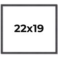 thumbnail image 1 of 22x19 Rustic Brown Real Wood Picture Frame Width 0.75 inches | Interior Frame Depth 0.5 inches |, 1 of 8