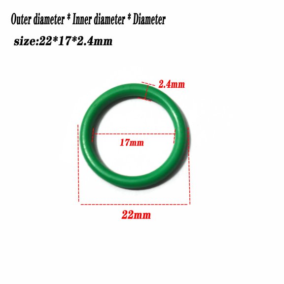 22x2.4mm 400pcs - High Quality Rubber O-Ring for Auto Air Conditioning Benches, AC Pipe Fittings, Evaporator, Condenser, Compressor Nozzles