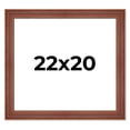 thumbnail image 1 of 22x20 Frame Brown Old Farmhouse Waxed Board 2" Wide Wood Frame Width 2 Inches | Interior Depth 0.5, 1 of 7
