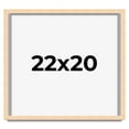 thumbnail image 1 of 22x20 Frame Beige Real Wood Picture Frame Width 0.75 inches | Interior Frame Depth 0.5 inches |, 1 of 8