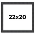 thumbnail image 1 of 22x20 Frame Brown Rustic Solid Wood Picture Frame 1.5 Inches Wide | Interior Frame Depth 0.5 Inches, 1 of 8