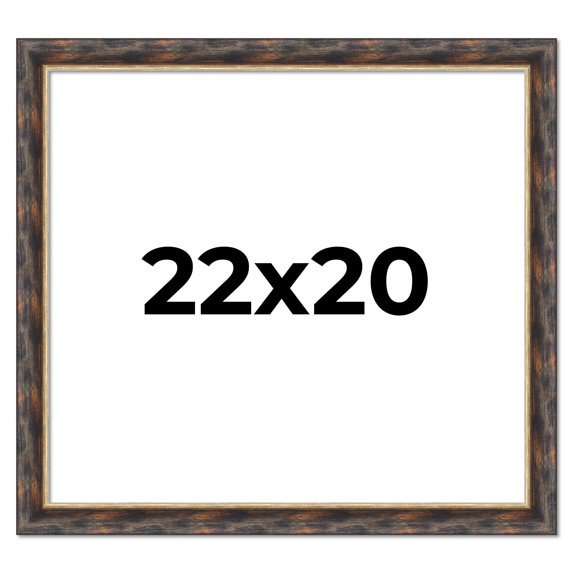 22x20 Frame Gold Real Wood Picture Frame Width 1.5 inches | Interior Frame Depth 0.5 inches |