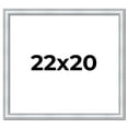 thumbnail image 1 of 22x20 Frame Sterling Silver Solid Wood Picture Frame | 1.25 Inch Moulding Width | 0.75 Inch, 1 of 8