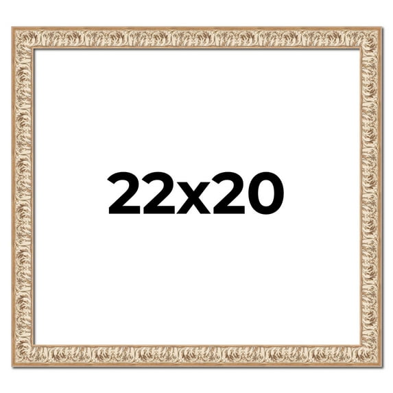 22x20 Frame White Real Wood Picture Frame Width 1.5 inches | Interior Frame Depth 0.5 inches |