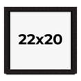 thumbnail image 1 of 22x20 Shadow Box Black Solid Wood Display Picture Frame | 1 Inch Rabbet Depth | | 1.375 Inch, 1 of 4