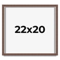 thumbnail image 1 of 22x20 Shadow Box Frame Brown | 1.125 inches Deep Real Wood Rustic Shadowbox Display Frame | UV, 1 of 5
