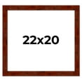 thumbnail image 1 of 22x20 Walnut Brown Veneer Real Wood Picture Frame Width 1.75 inches | Interior Frame Depth 0.5, 1 of 8