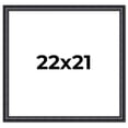 thumbnail image 1 of 22x21 Frame Black Real Wood Picture Frame Width 1.25 inches | Interior Frame Depth 0.5 inches |, 1 of 8