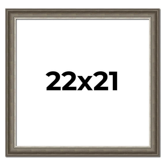22x21 Frame Brown Solid Wood Picture Frame | 1.75 Inch Moulding Width | Austin Frame Complete with
