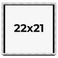 thumbnail image 1 of 22x21 Frame Brushed Silver Solid Wood Picture Frame | 0.75 Inch Moulding Width | Rabbet Depth 0.75, 1 of 5