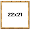 thumbnail image 1 of 22x21 Frame Gold Bamboo Solid Wood Picture Frame | 1 Inch Moulding Width | Interior Frame Depth, 1 of 8