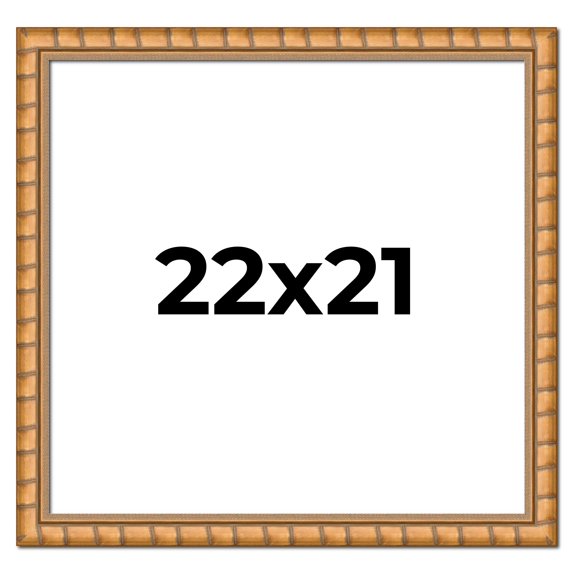 22x21 Frame Gold Real Wood Picture Frame Width 1.5 inches | Interior Frame Depth 0.5 inches |