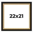 thumbnail image 1 of 22x21 Frame Gold Real Wood Picture Frame Width 2.25 Inches | Interior Frame Depth 0.5 Inches |, 1 of 8