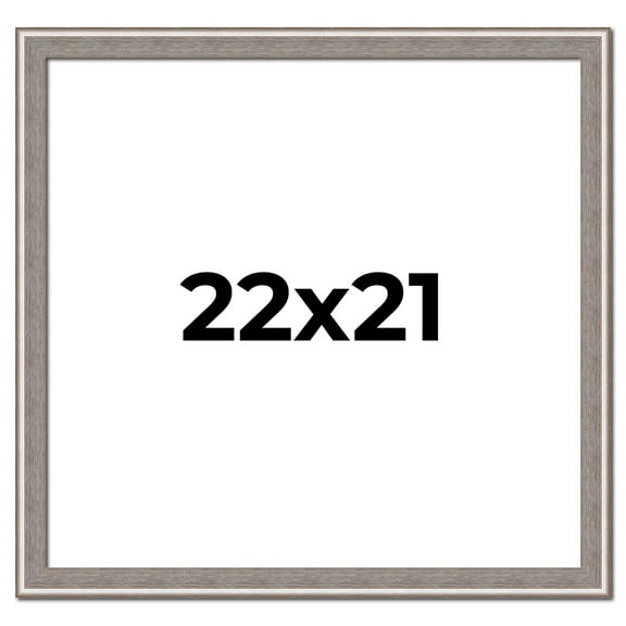 22x21 Frame Grey Real Wood Picture Frame Width 1.25 inches | Interior Frame Depth 0.5 inches | Hans