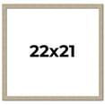 thumbnail image 1 of 22x21 Frame Grey Solid Wood Picture Frame Width 1 Inches | Interior Frame Depth 0.5 Inches |, 1 of 8