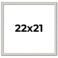 thumbnail image 1 of 22x21 Frame Silver Inner Slope Bevel Picture Frame | 1 Inch Moulding Width | 0.75 Inch Rabbet Depth, 1 of 8
