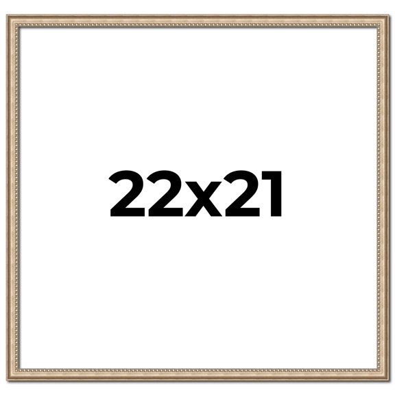 22x21 Frame Silver Real Wood Picture Frame Width 0.75 Inches | Interior Frame Depth 0.5 Inches |