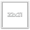 thumbnail image 1 of 22x21 Shadow Box High Gloss White Display Frame | 1.625 Inches Deep | 1 Inch Moulding Width | Solid, 1 of 4