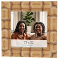 thumbnail image 1 of 22x22 Frame Beige Real Wood Picture Frame Width 3 inches | Interior Frame Depth 0.5 inches |, 1 of 8