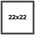 thumbnail image 1 of 22x22 Frame Black Real Wood Picture Frame Width 1.25 inches | Interior Frame Depth 0.5 inches |, 1 of 8