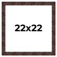thumbnail image 1 of 22x22 Frame Brown Burl Real Wood Picture Frame Width 1.625 Inches | Interior Frame Depth 0.5 Inches, 1 of 8