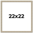 thumbnail image 1 of 22x22 Frame Grey Solid Wood Picture Frame Width 1 Inches | Interior Frame Depth 0.5 Inches |, 1 of 8
