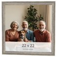 thumbnail image 1 of 22x22 Frame Grey Solid Wood Picture Frame Width 1 Inches | Interior Frame Depth 0.5 Inches |, 1 of 8