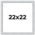 thumbnail image 1 of 22x22 Frame Sterling Silver Solid Wood Picture Frame | 1.25 Inch Moulding Width | 0.75 Inch, 1 of 8