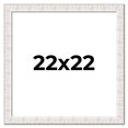 thumbnail image 1 of 22x22 Frame White Sonoma Rustic Wood Picture Frame | 1.5 Inch Moulding Width | Complete with UV, 1 of 7