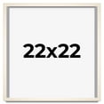 thumbnail image 1 of 22x22 Frame White Wheat Solid Wood Picture Frame | Moulding Width 0.75 Inches | Interior Depth 0.5, 1 of 8
