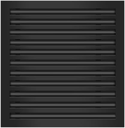 BUILDMART - 10x10 Modern AC Vent Cover - Decorative Black Air Vent - Standard Linear Slot Diffuser - Register Grille For Ceiling, Walls & Floors - Texas Buildmart: Heating & Cooling - View #10