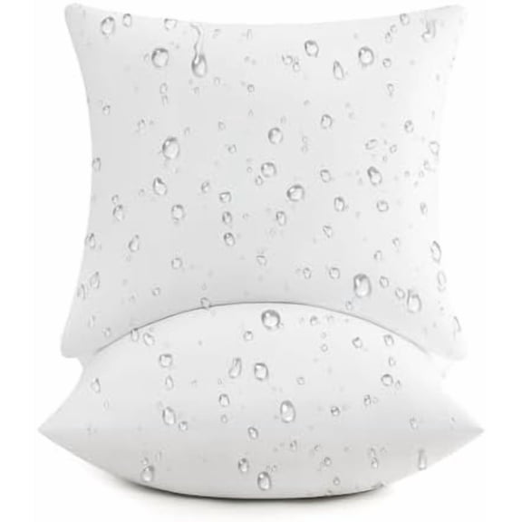 ® 22x22 Outdoor Pillow Inserts, Set of 2, Fluffy Soft Waterproof Down Alternative Square Form Sham Stuffer for Porch Swing Sofa Couch Cushion Patio Furniture