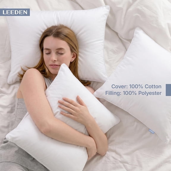 22x22 Pillow Inserts Set of 2 - Soft Cotton Throw Pillow Inserts for Sofa Bed Home Decor
