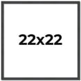 thumbnail image 1 of 22x22 Rustic Brown Real Wood Picture Frame Width 0.75 inches | Interior Frame Depth 0.5 inches |, 1 of 8