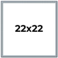 thumbnail image 1 of 22x22 Textured Blue Picture Frame - UV Acrylic, Foam Board Backing, Hanging Hardware, 1 of 8
