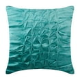 thumbnail image 1 of 22x22 inch (55x55 cm) Throw Pillow Covers, Turquoise Blue Pillows Cover, Textured Knotted Solid Color Pillows Cover, Velvet Throw Pillows Cover, Checkered Modern - Turquoise Knots, 1 of 3