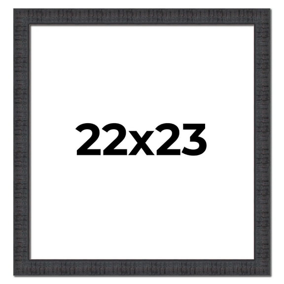 22x23 Frame Brown Rustic Solid Wood Picture Frame 1.5 Inches Wide | Interior Frame Depth 0.5 Inches