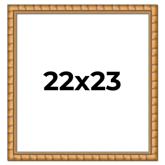 22x23 Frame Gold Real Wood Picture Frame Width 1.5 inches | Interior Frame Depth 0.5 inches |