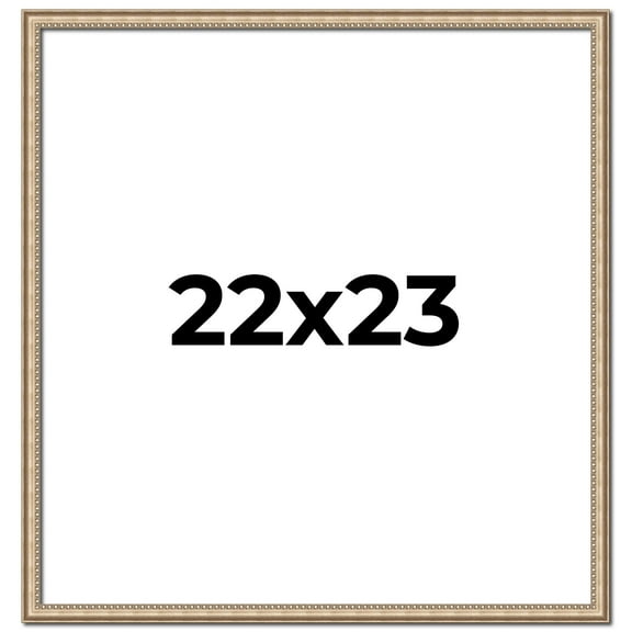 22x23 Frame Silver Real Wood Picture Frame Width 0.75 Inches | Interior Frame Depth 0.5 Inches |