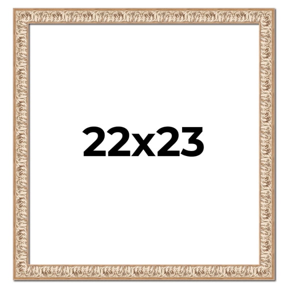 22x23 Frame White Real Wood Picture Frame Width 1.5 inches | Interior Frame Depth 0.5 inches |
