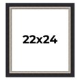 thumbnail image 1 of 22x24 Frame Black Real Wood Picture Frame Width 2.25 Inches | Interior Frame Depth 0.5 Inches |, 1 of 8
