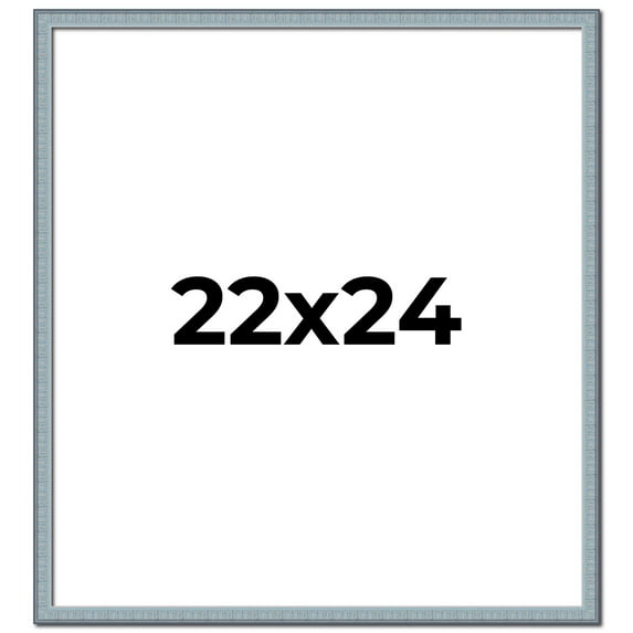 22x24 Frame Rustic Sky Blue Solid Wood Picture Frame | 0.75 Inch Moulding Width |Includes UV